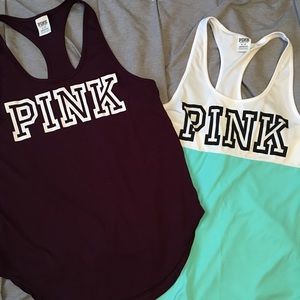 Pink tank tops
